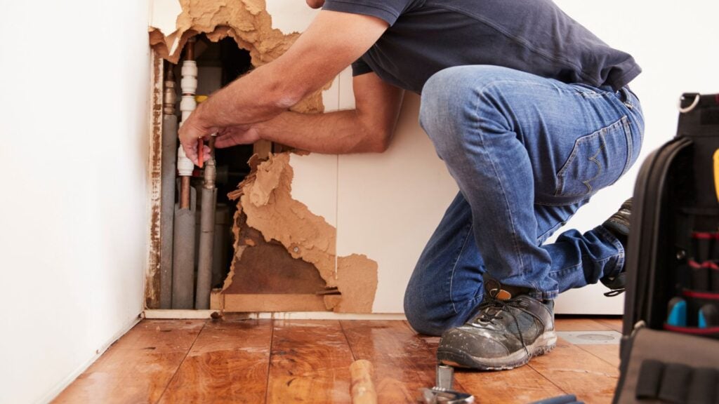 Call a public adjuster for a burst water pipe.